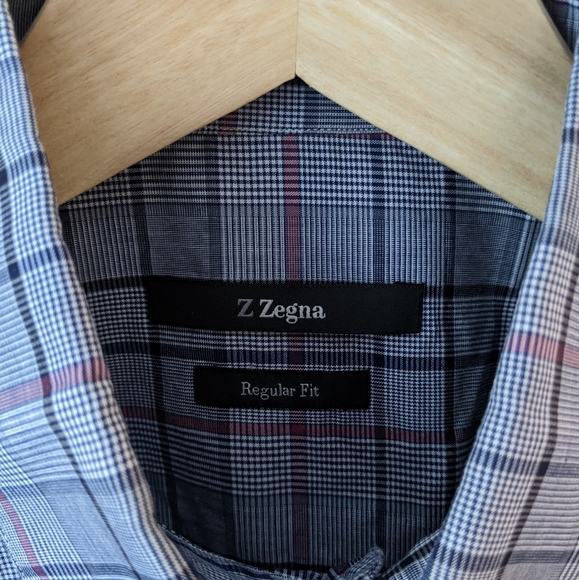 Z Zegna Plaid Dress Shirt - Picture 6 of 6